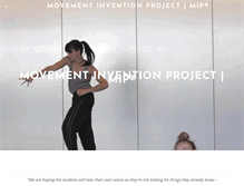 Tablet Screenshot of movementinventionproject.com